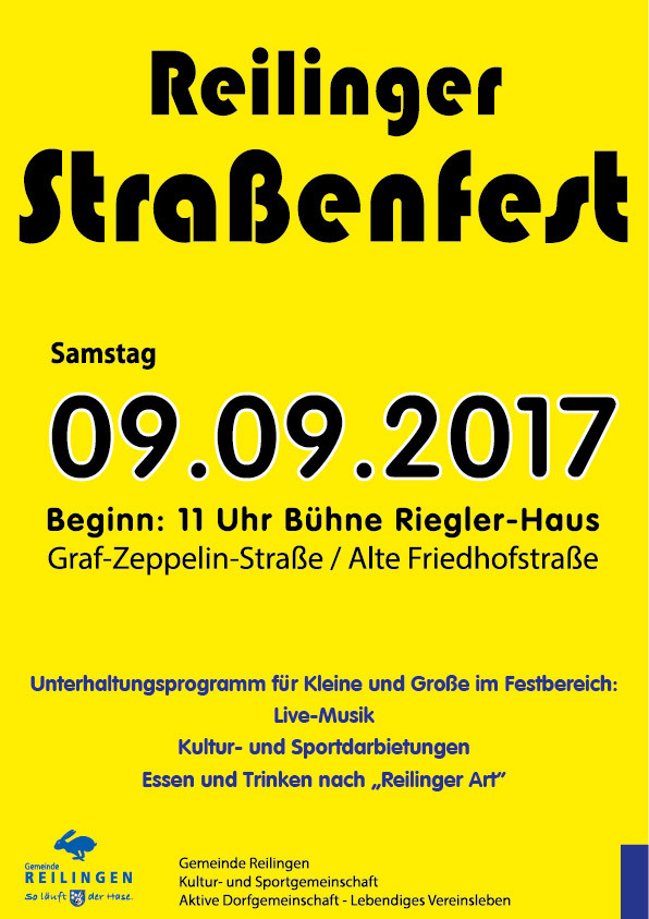 Reilinger Straßenfest 2017