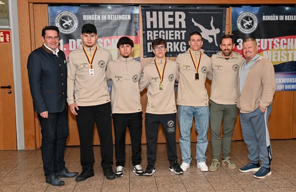 Festlicher Empfang der Deutschen Meister in den Fritz-Mannherz-Hallen