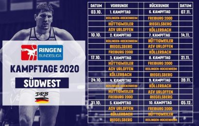 Alles angerichtet: Ringen Bundesliga 2020 steht in den Startlöchern