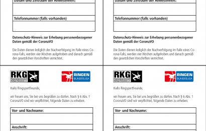 Information zum kommenden Heimkampf